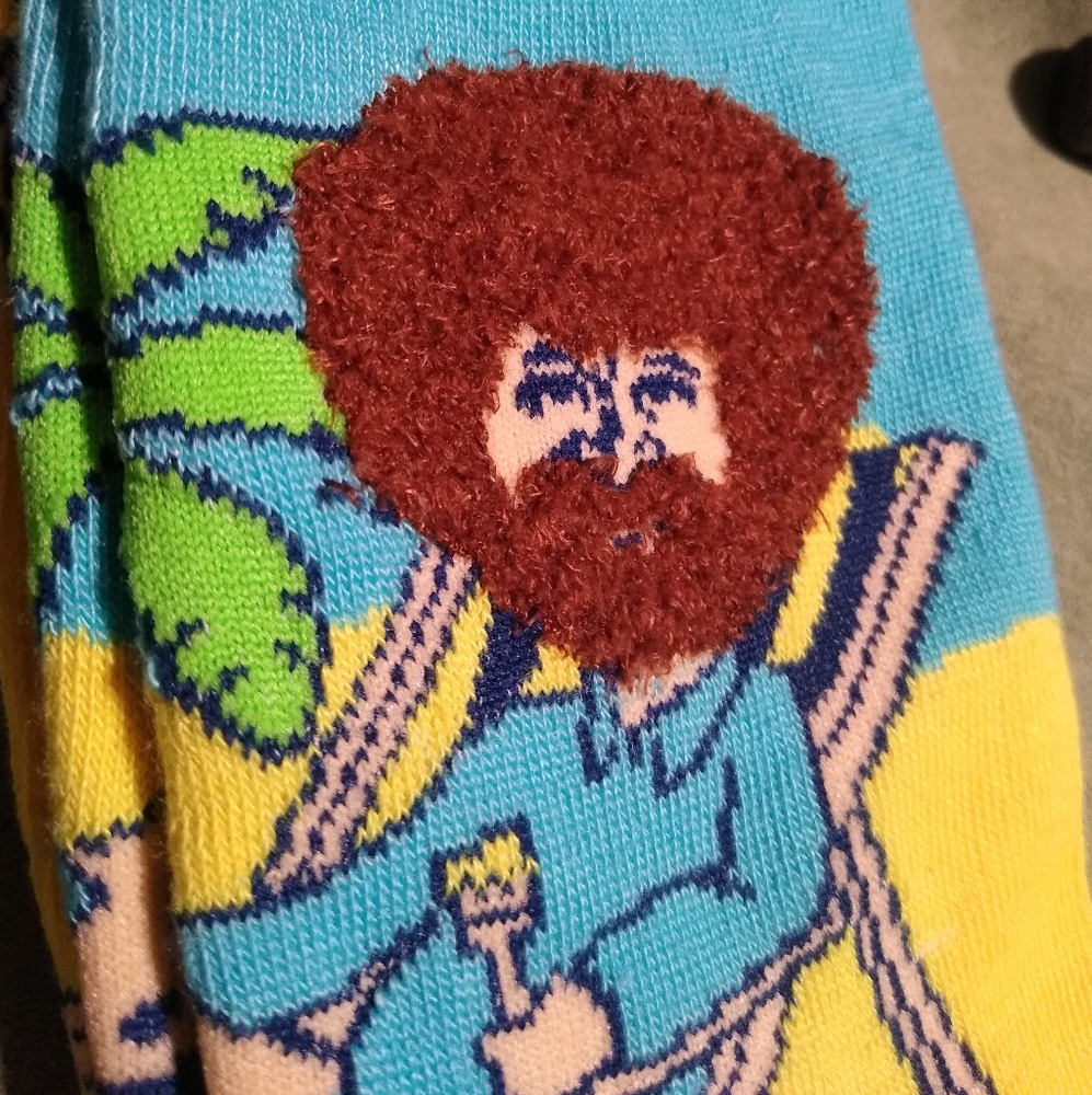 Bob Ross Novelty Socks 2 Pair Bundle - Picture 8 of 9